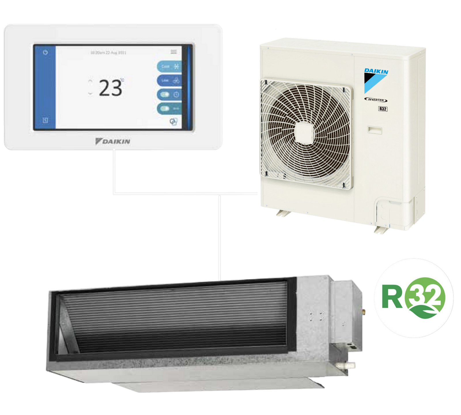 Daikin R32 Ducted Underfloor AirHub Linear 24V 4 zones