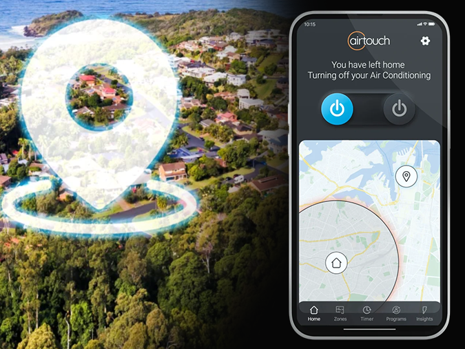 AirTouch 5 geofencing