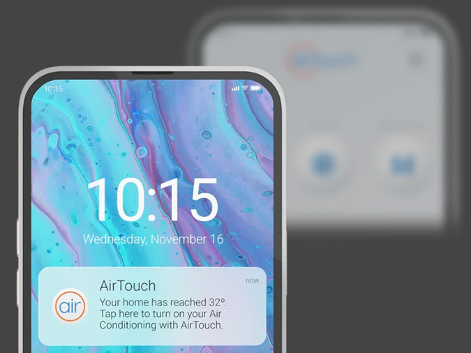 AirTouch home temperature alerts