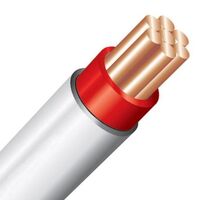 1.5mm Single Core Double Insulated Cable Red Core White Sheath 100mtr