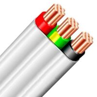 2.5mm Flat Twin & Earth Cable White 100mtr