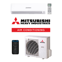 Mitsubishi Heavy (MHI) Bronte DXK33ZRA-W-Set 9.5kW Wall Split Air Conditioning System