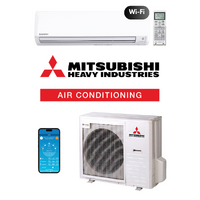 Mitsubishi Heavy (MHI) Bronte Wi-Fi DXK33ZRA-WF1 9.5kW Wall Split Air Conditioning System