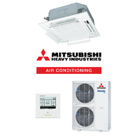 Mitsubishi Heavy (MHI) FDT125AVNXWVH-RC-EXZ3A 12.5kW 1PH Cassette Air Conditioning System