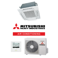 Mitsubishi Heavy (MHI) FDTC25ZSAWVH1-RC-EXZ3A 2.5kW Compact Cassette Air Conditioning System