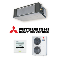 Mitsubishi Heavy (MHI) FDUA125AVNXWVH-RC-EXZ3A 12.5kW Ducted 1 Phase Air Conditioning System