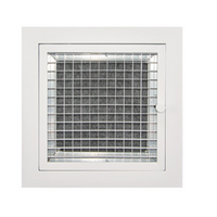 Hinged Eggcrate Grille with Filter - Choose Your Size