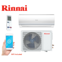 Rinnai HSNRA26 Hiwall D Series (Reverse Cycle) 2.6kW Inverter Split System with WiFi