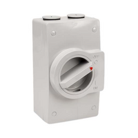 Isolating Switch 2 Pole 20A 250V AC IP66 (Large)