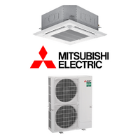 Mitsubishi Electric Cassette PLAZM100EAVALKIT 10.0kW 1 Phase Wireless Power Inverter Air Conditioning System