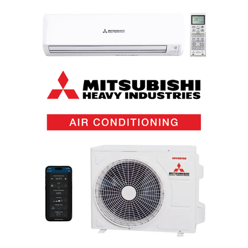 Mitsubishi Heavy (MHI) Bronte DXK28ZRA-W-Set 8.0kW Wall Split Air Conditioning System