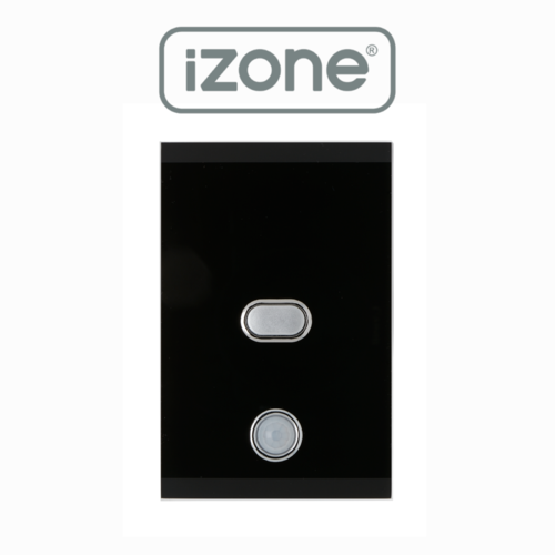 iZone Smart Home 1 Button iLight Switch - Black