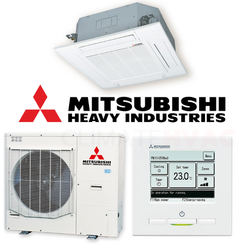 Mitsubishi Heavy Industries FDT100AVNAWVH-RC-EXZ3A 10.0 kW Ceiling Cassette System [Colour: Black]