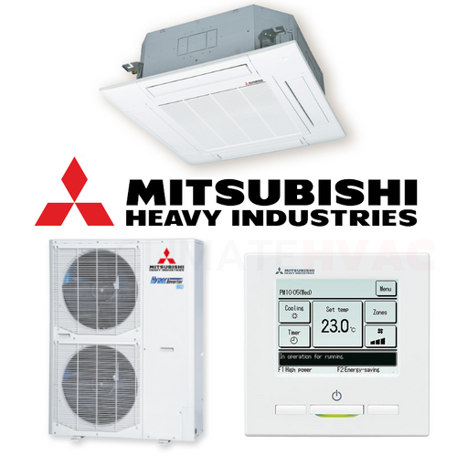 Mitsubishi Heavy Industries FDT125AVNXWVH-RC-EXZ3A 12.5 kW Ceiling Cassette System [Colour: Black]