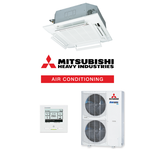Mitsubishi Heavy (MHI) FDT140AVNXWVH-RC-EXZ3A_BB 14.0kW Cassette Black Air Conditioning System