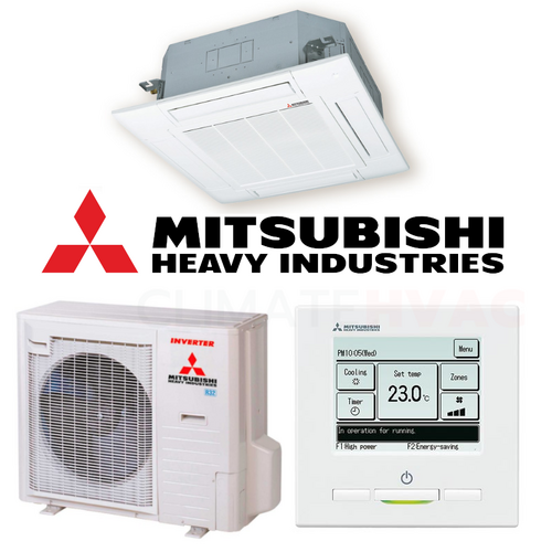 Mitsubishi Heavy Industries FDT71AVNXWVH-RC-EXZ3A 7.1 kW Ceiling Cassette System [Colour: Black]