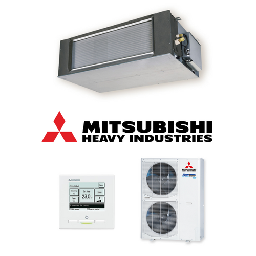 Mitsubishi Heavy (MHI) FDUA125AVNXWVH-RC-EXZ3A 12.5kW Ducted 1 Phase Air Conditioning System
