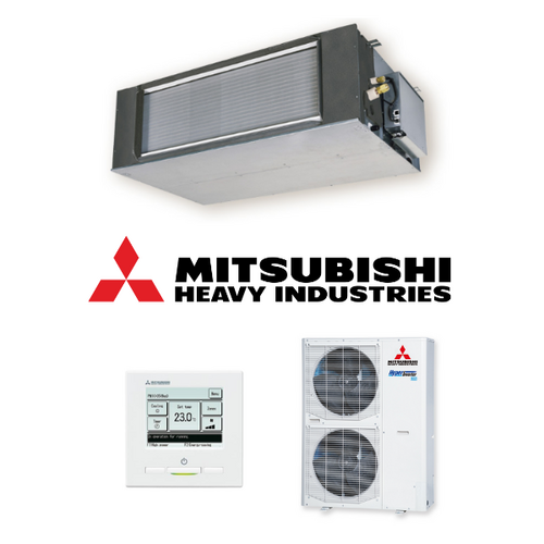 Mitsubishi Heavy (MHI) FDUA125AVSXWVH-RC-EXZ3A 12.5kW Ducted 3 Phase Air Conditioning System