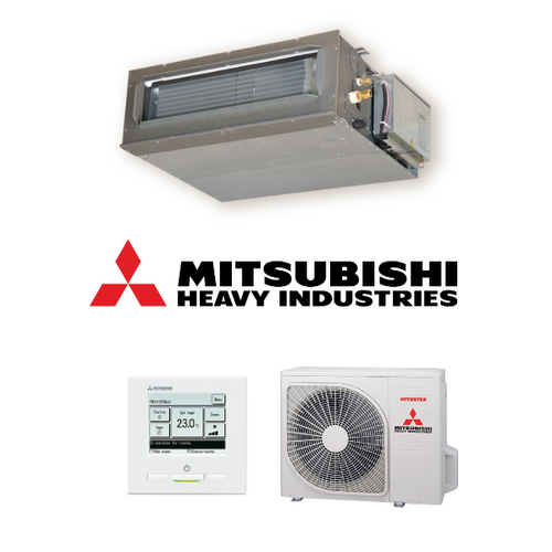 Mitsubishi Heavy (MHI) FDUM50ZSXAWVH-RC-EXZ3A 5.0kW Ducted Mid Static 1 Phase Air Conditioning System