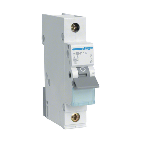 MCB.6KA 16A 1 Pole/1Module