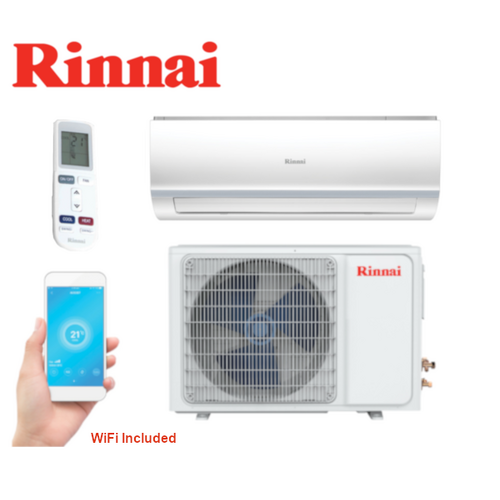 Rinnai HSNRA50 Hiwall D Series (Reverse Cycle) 5.0kW Inverter Split System with WiFi