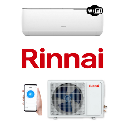 Rinnai T-Series HSNRT35B 3.5kW Wall Split Wifi Air Conditioning System