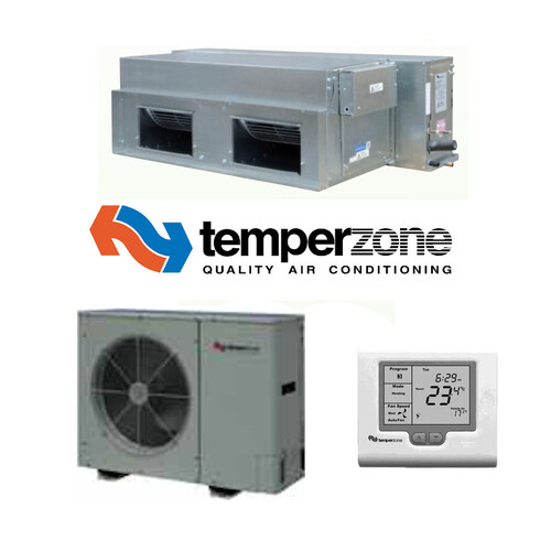 Temperzone ISD116KYXKIT-3P 11.4kW Wall Split Ducted 3 Phase Air Conditioning System