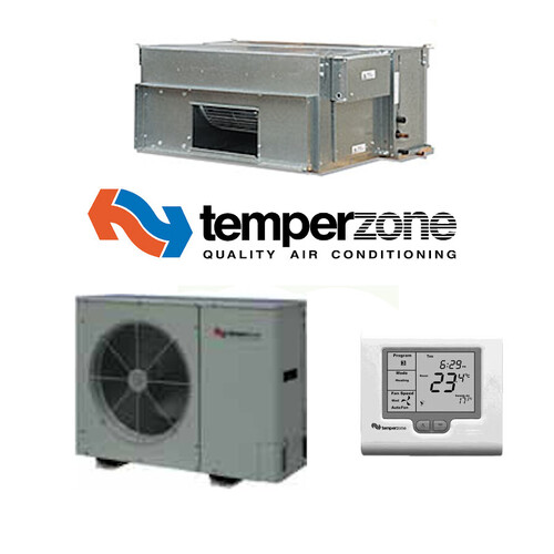 Temperzone ISD87KYXKIT 8.6kW Wall Split Ducted 1 Phase Air Conditioning System