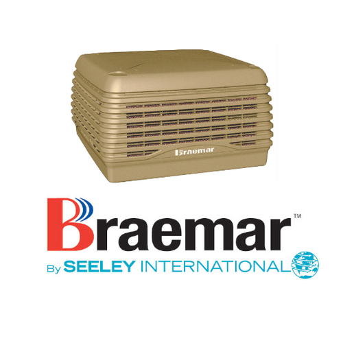 Braemar LCQI350 9.9kW Ducted Super Stealth Series Evaporative Cooler - Beige