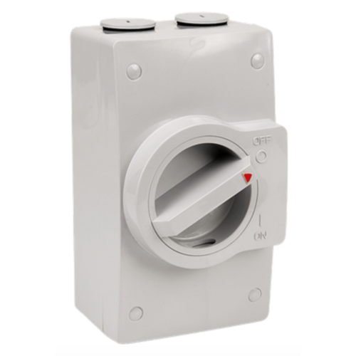 NHP NLINE Isolating Switch, Large IP 66 Plastic, 2 Pole 40A 250V AC