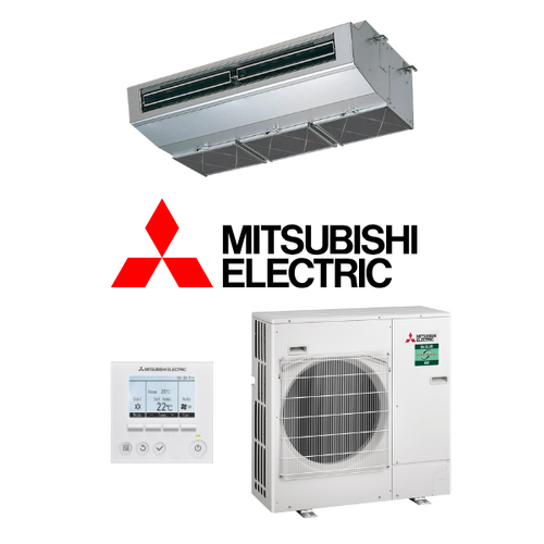 Mitsubishi Electric Under Ceiling PCAZM71HAVKIT 7.1kW Stainless Steel 1 Phase Power Inverter Cassette Air Conditioning System
