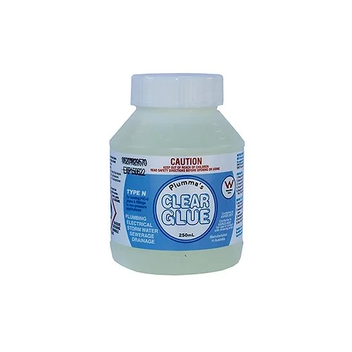 PVC Cement Solvent Glue 250ml - Clear