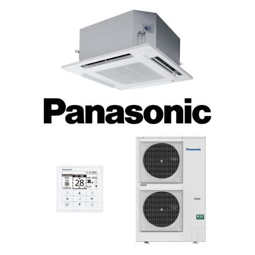Panasonic S-1014PU3E/U-140PZH3R8 14.0kW Cassette 3 Phase Twin Fan R32 Air Conditioning System