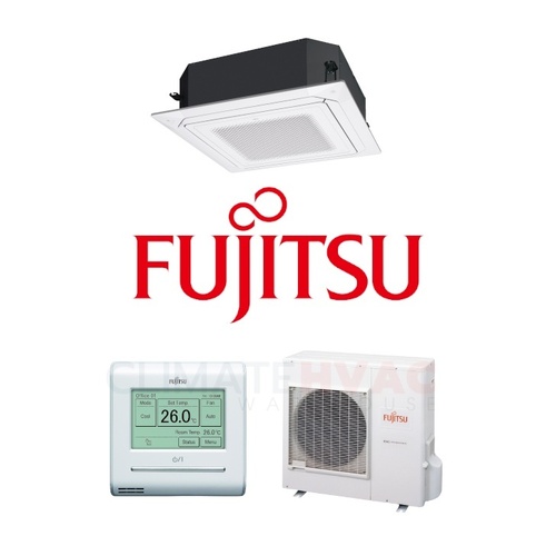 Fujitsu SET-AUTG45KRLA 12.5kW 4-way Cassette Includes Wired Controller