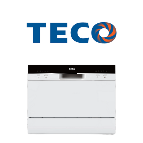 TECO Compact 6 Place Benchtop White Dishwasher TDW06WCM