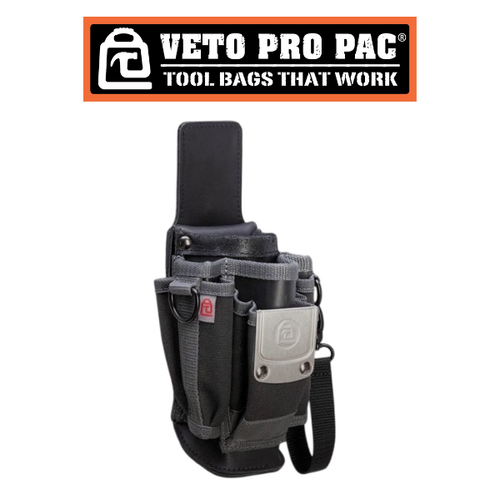 VETO MP1X Small Leather Backed Tool Pouch with Belt Clip (VPP10653)